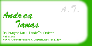 andrea tamas business card